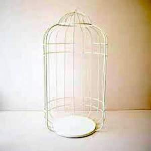 White Metal Cage