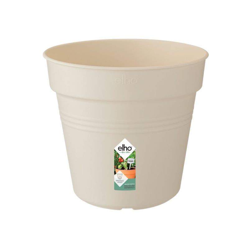 Vaso da coltivazione Elho Green Basics 30 cm. Cotone bianco