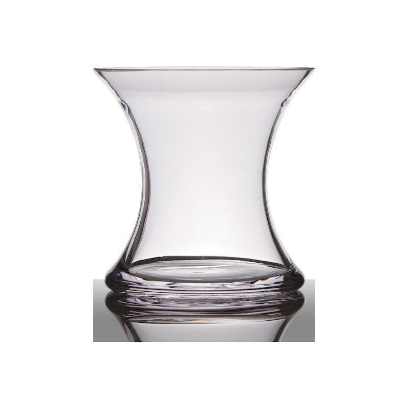 Vase-X  Transparent Glass -...