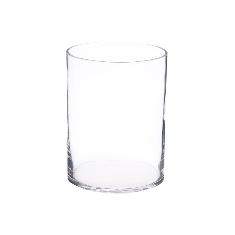 Vaso Cilindro In Vetro Trasparente H25 D19 - GardenStuff