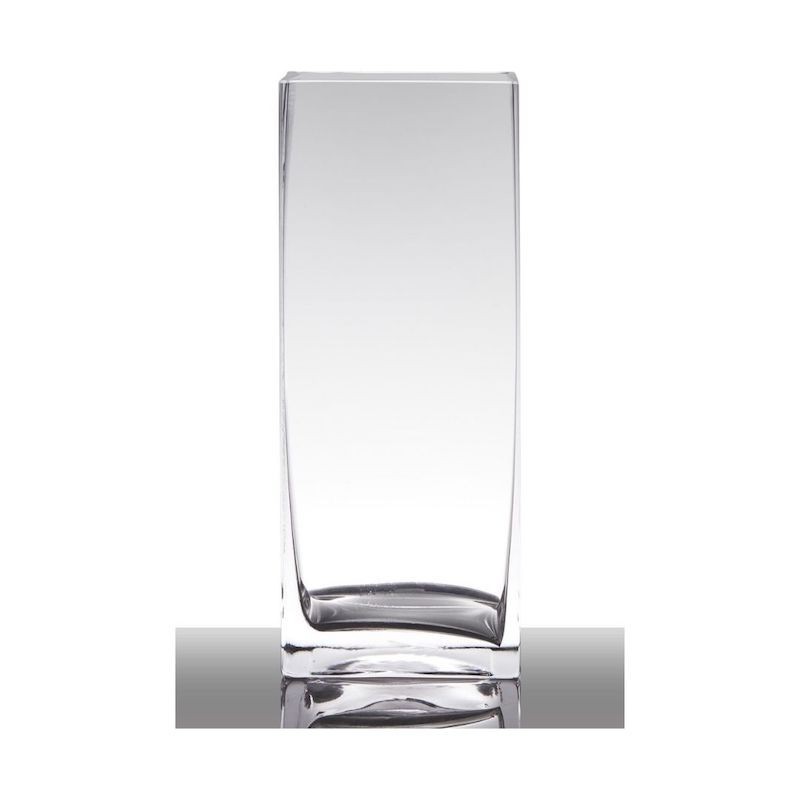 Fyrkantig glasvas 35cm hög Fyrkantig glasvas 35cm hög