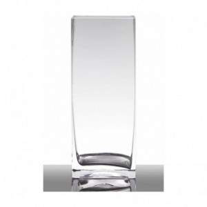 Glass Square Vase 49 cm. High