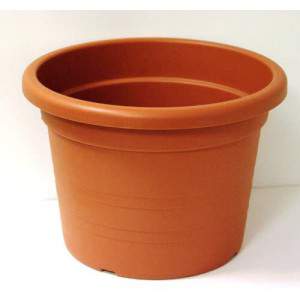 Veca cylinder vase 30 XH 21 cm color: terracotta