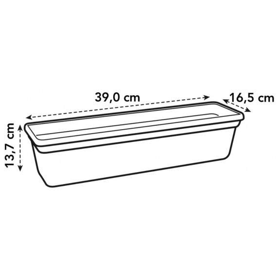 GREEN BASICS TROUGH 40CM LEAF GREEN measures