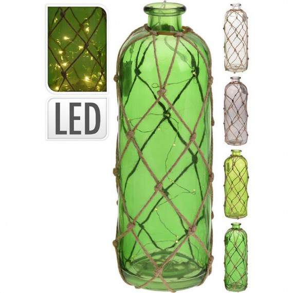 Botella de vidrio LED...