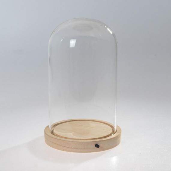 Szklany dzwonek z diodą LED