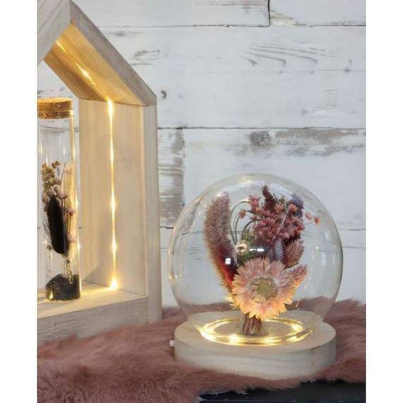 Round Ball Bell Jar LED Ø13 cm