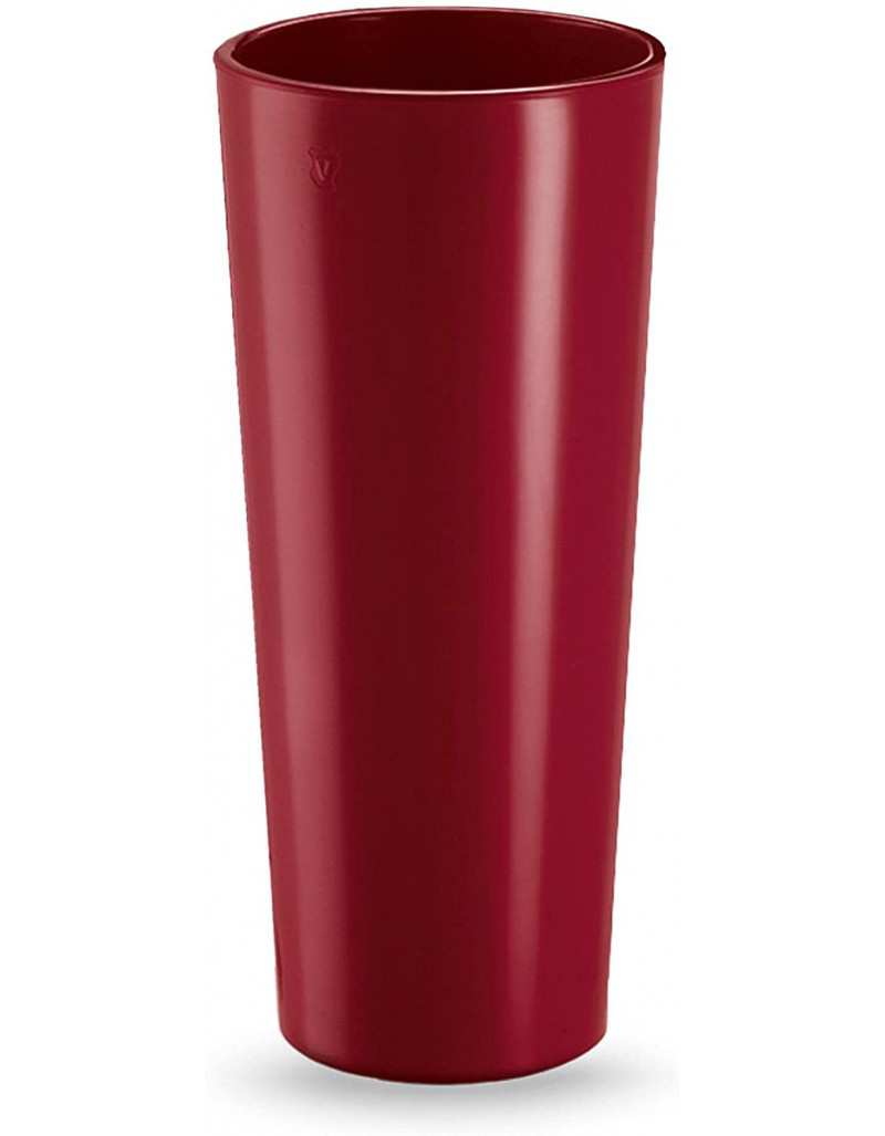 VE.CA. Vase Round High 85 Glossy Finish Various Colors (Glossy Orient Red)