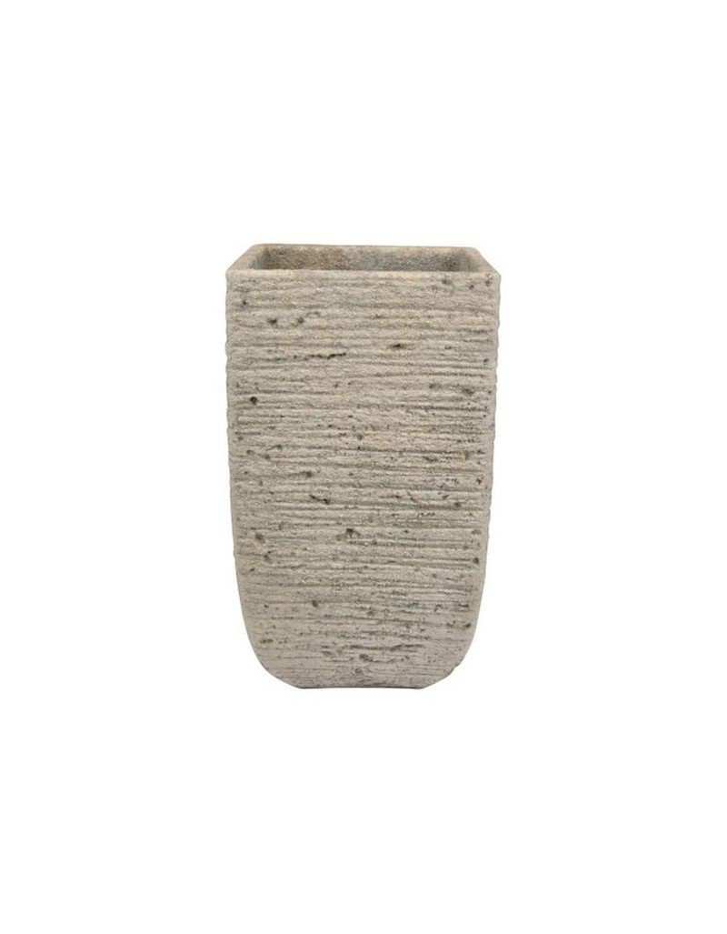 Olla Rough Square Alto Taupe