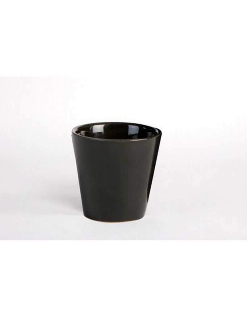 Pentola Conica Mini D7 cm Basic Nero Lucido - GardenStuff