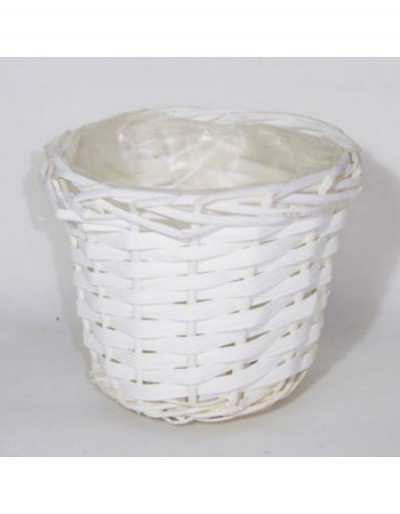 White Wicker Basket Ø17 x...