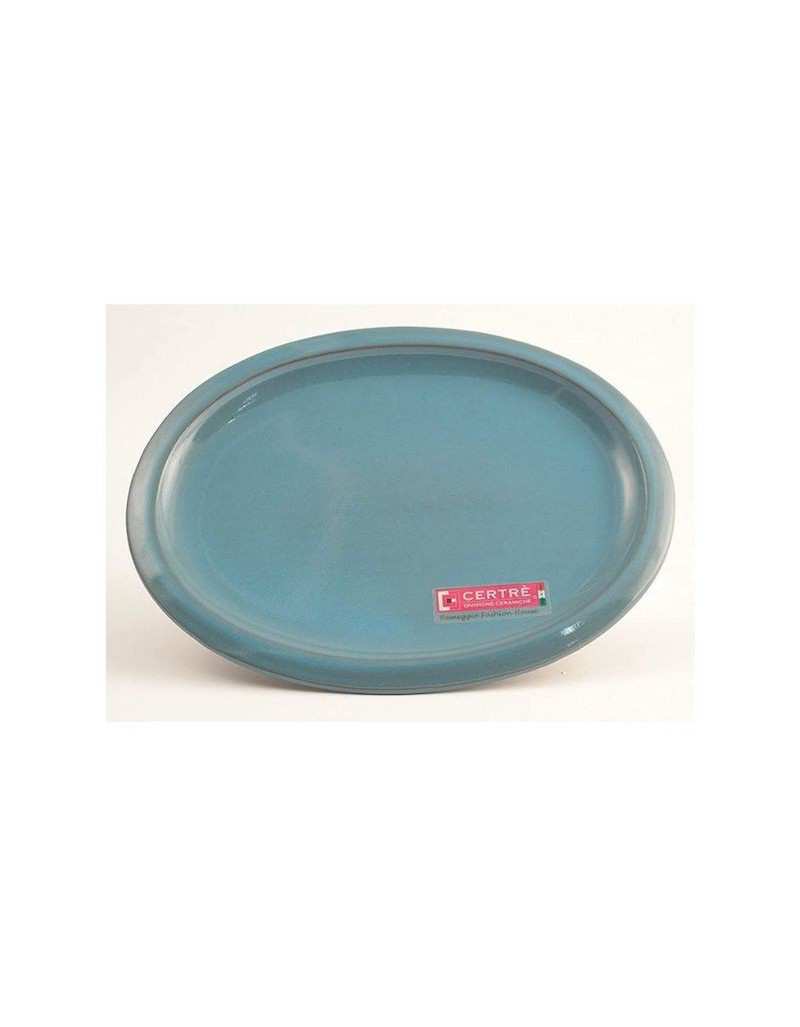 Sky Blue Oval Saucer