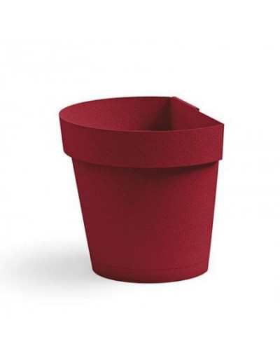 Wandvaas Cleo ø 25 cm. rood