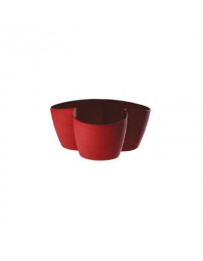 Asso WC-Sitz 3 Sitze 12 cm Rot