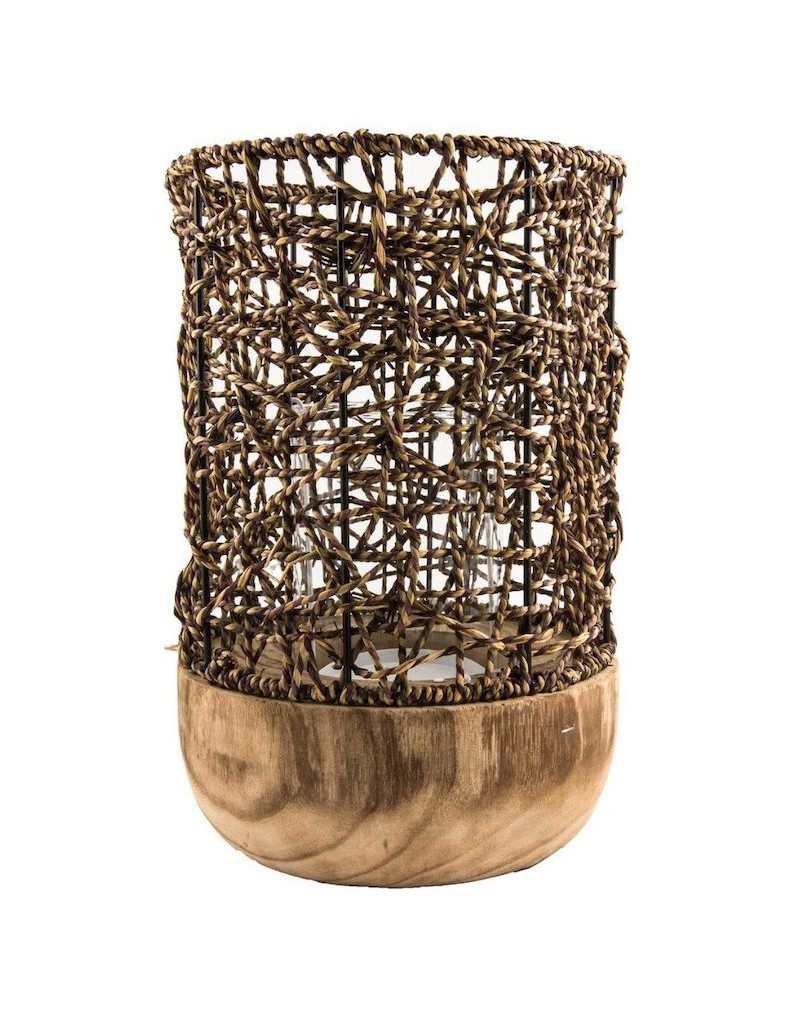 Cable Lantern H32 cm Brown... Cable Lantern H32 cm Brown...