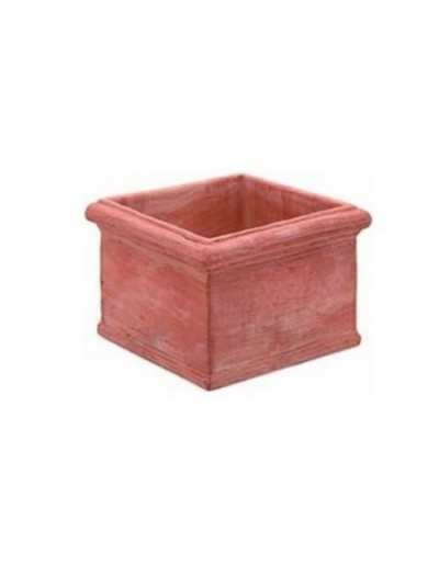 Cubo liso 16 cm Terracota