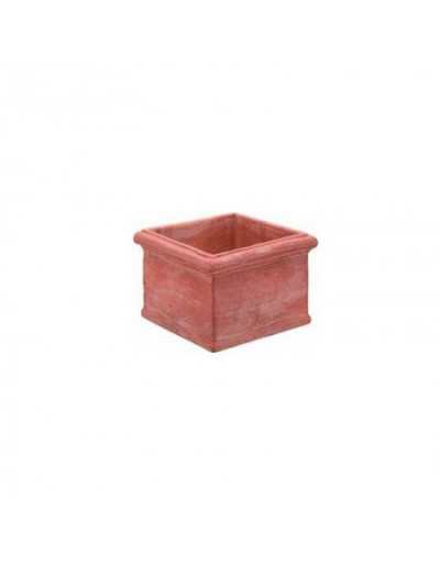 Cubo Liscio 36 cm Terracotta