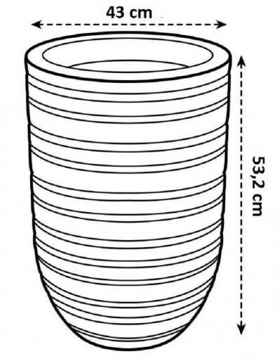 Fita Elho Allure Alta Diâmetro 43cm Argila Mineral