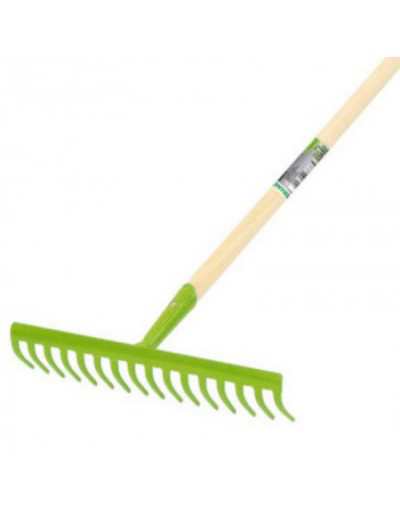 16 Teeth Rake with Wooden...