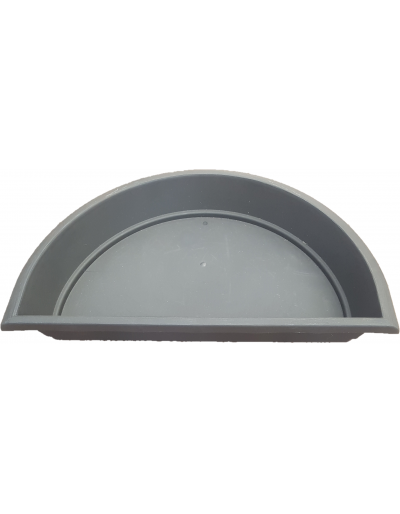 SAUCER DECOR SEMICIRCLE ANTHRACITE 50cm