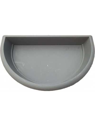 SAUCER DECOR SEMICIRCLE ANTHRACITE 50cm