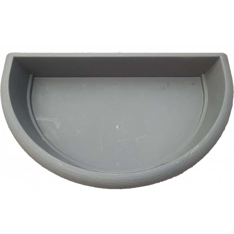 SOTTOVASO DECOR SEMICERCHIO ANTRACITE 50cm SOTTOVASO DECOR SEMICERCHIO ANTRACITE 50cm