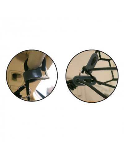 Black Elastic Net Car Divider