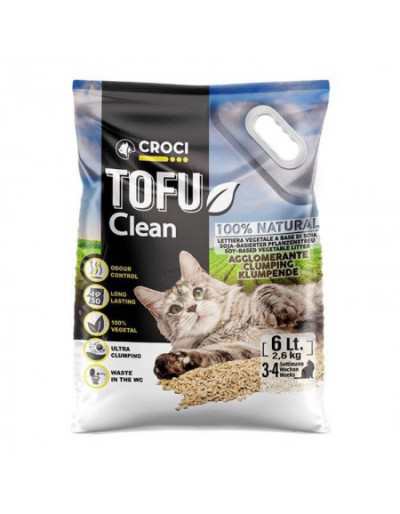 Tofu Clean Litter 6 Lt 2,6 Kg