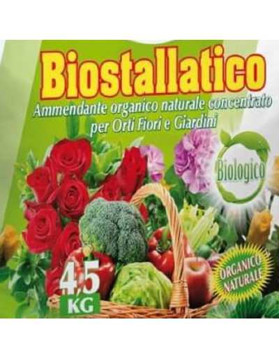 Stallatico Alfe: Concime organico naturale biostallatico. Ammendante Organico naturale concentrato per Orti, Fiori e Giardini.