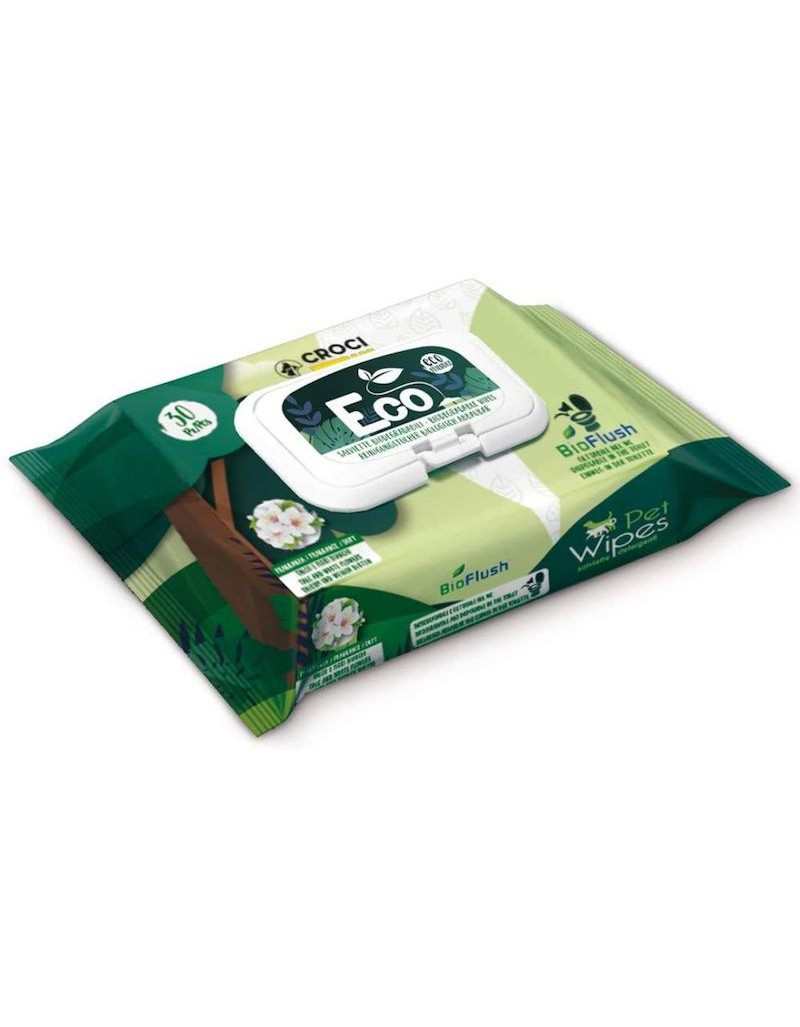 Salviette Umidificate Biodegradabili Eco PetWipes al Tè Verde e