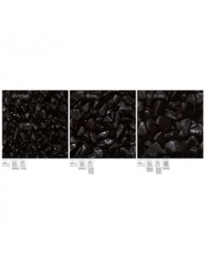 Ebony Black Pebbles 7-15 mm