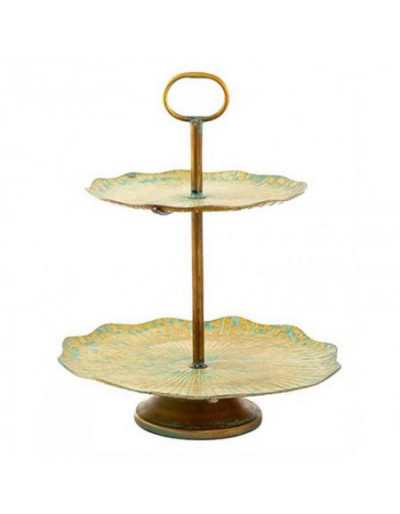 Two-Tiered Metal Stand