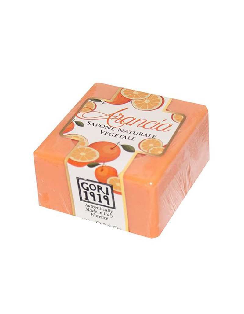Pomarańczowe mydło kwadratowe