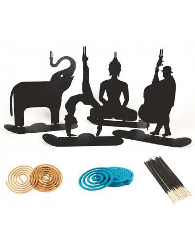 SpirHello incense holder collection and spiral and stick incense