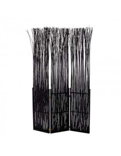 Vegetal Black 3-Door Screen