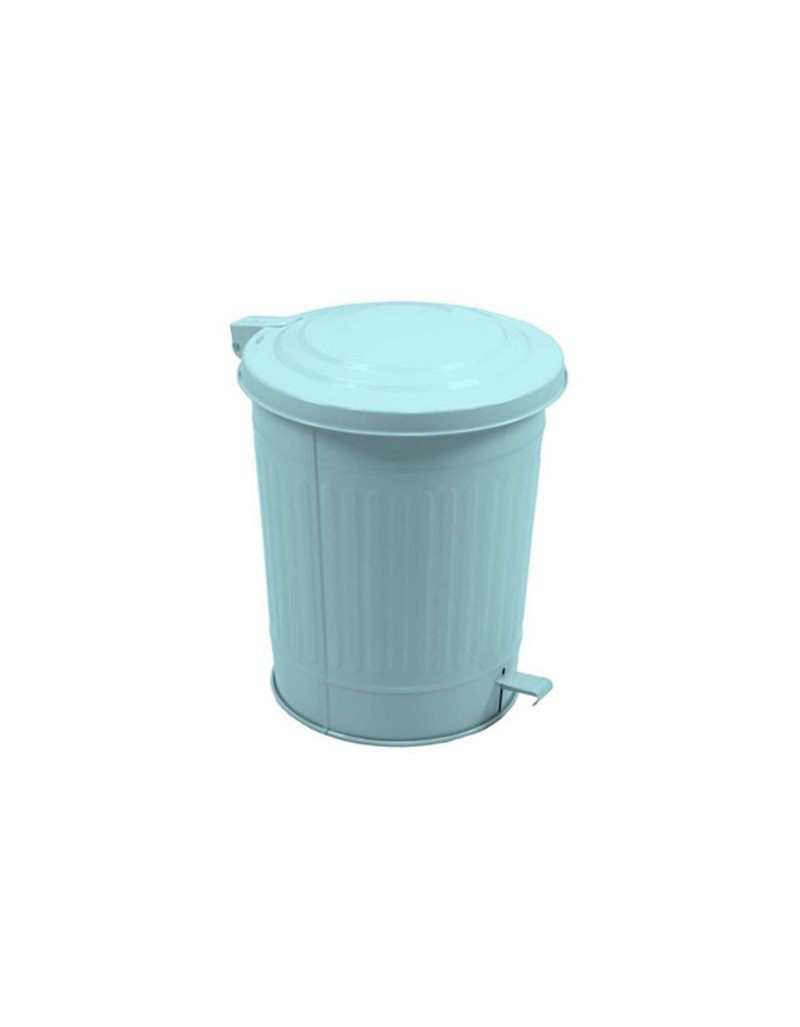 Light Blue Tin Can with Pedal Light Blue Tin Can with Pedal