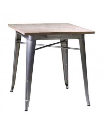 Bristol Bar Wood Metal Gray...