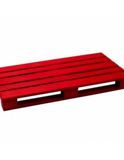 Rode houten palletsnijplank