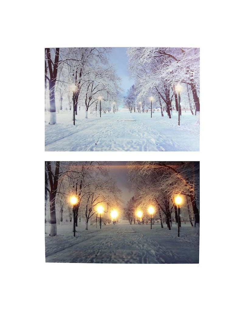 Snow-covered road LED panel