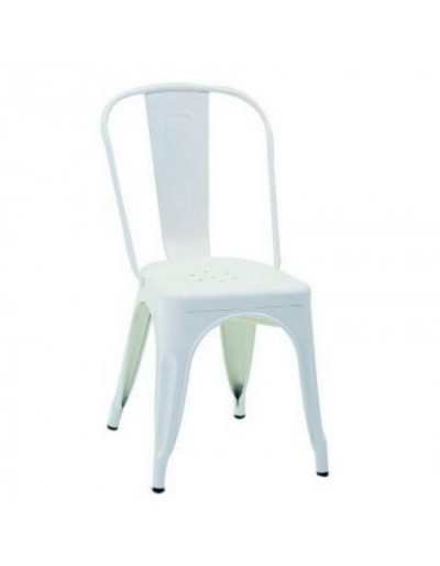 Żelazne krzesło Bristol białe