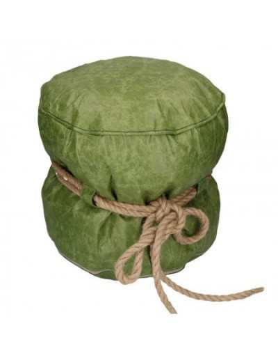 Pouf Rond Vert en Cellulose...