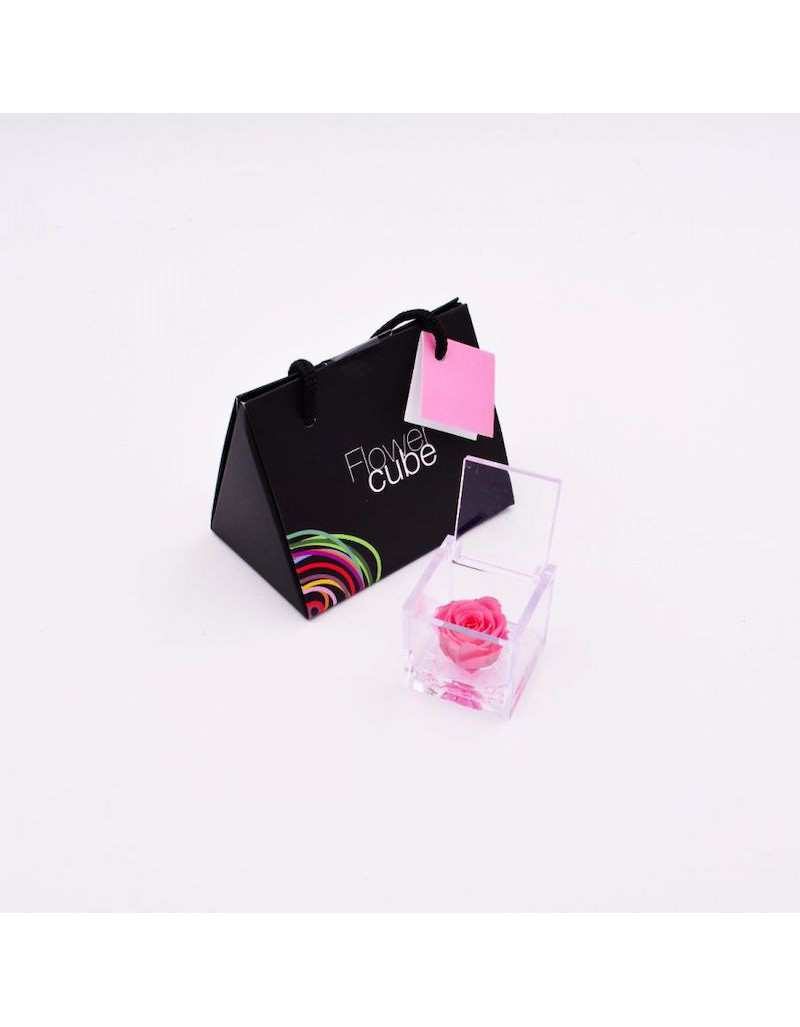 Mini Flowercube 4.5 x 4.5 Rosa Stabilizzata Profumata Rosa