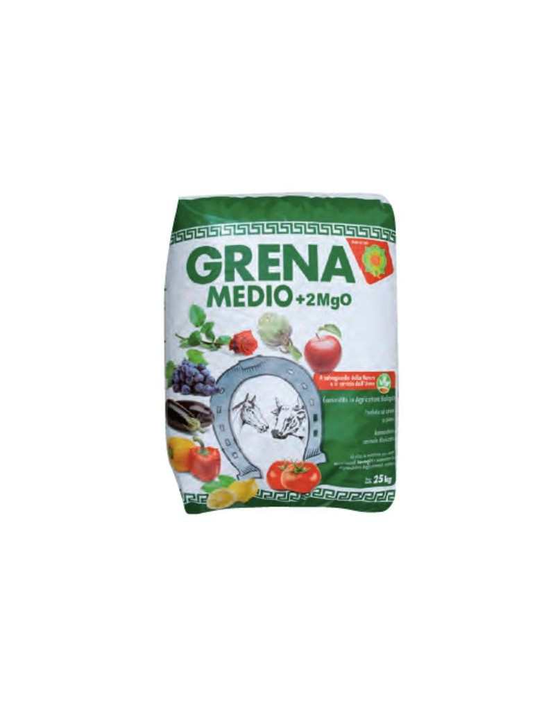 Concime Biostimolante Organico Pellettato Grena Medio 25 Kg Concime Biostimolante Organico Pellettato Grena Medio 25 Kg