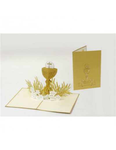 Greeting Card Origamo Communion Chalice