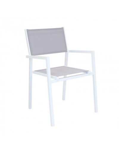 Stackable White Havana Armchair