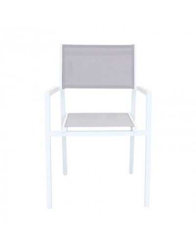 Stackable White Havana Armchair