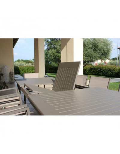 Mesa Cuba Extensible 150/210 x 90 Tortora