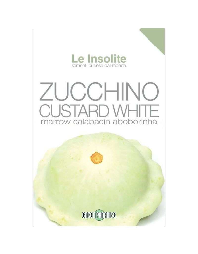 Seeds in Bag Le Insolite - Custard White Zucchini Seeds in Bag Le Insolite - Custard White Zucchini