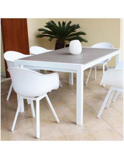 Mesa Extensível Waikiki 162/242 x 100 Branco