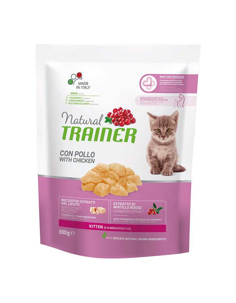 Croquettes for Cat Puppy Natural Trainer Chicken 300 g